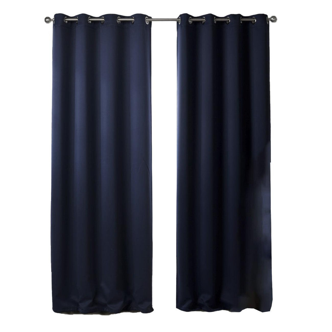 New Dark Blue Bedroom Blackout Fabric Printed Curtains - Amazitshop