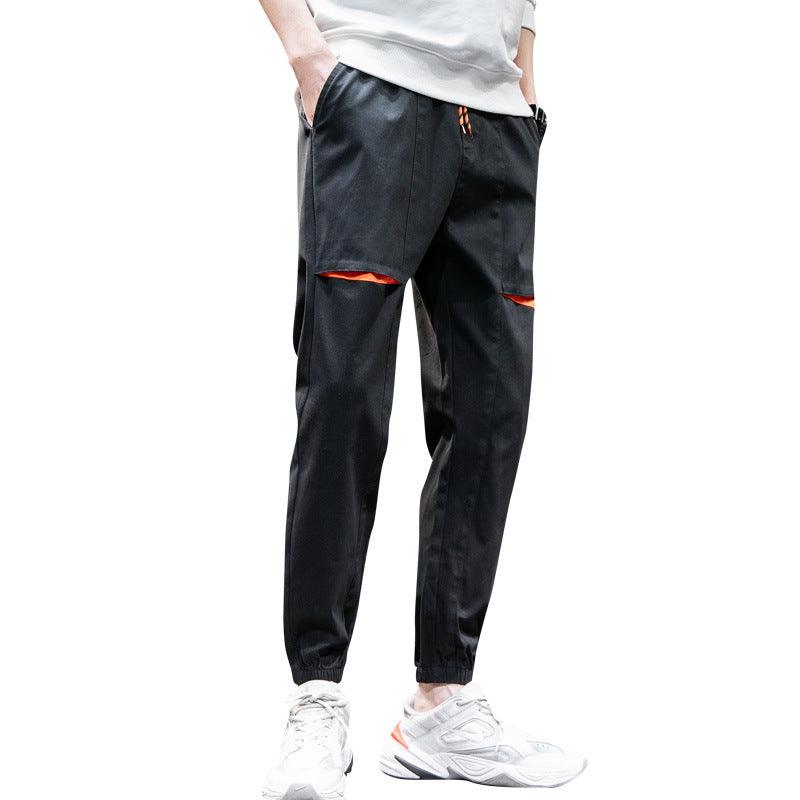 Overalls Mens Trendy Brand Harem Pants Sports Feet Nine - point Beam Feet Casual Pants - Amazitshop