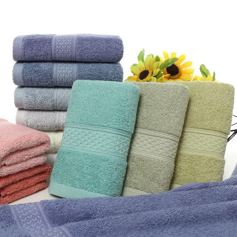 Pure Cotton Plain Towel Bath Towel - Amazitshop