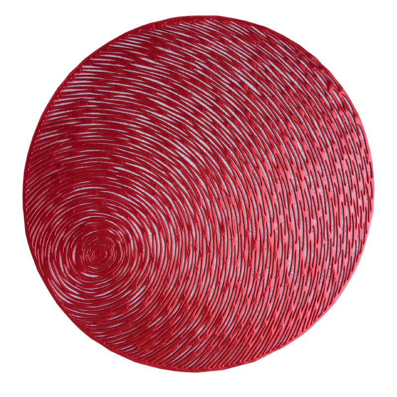 Stylish Round Dining Table Kitchen Hollow Pvc Heat Proof Mat - Amazitshop