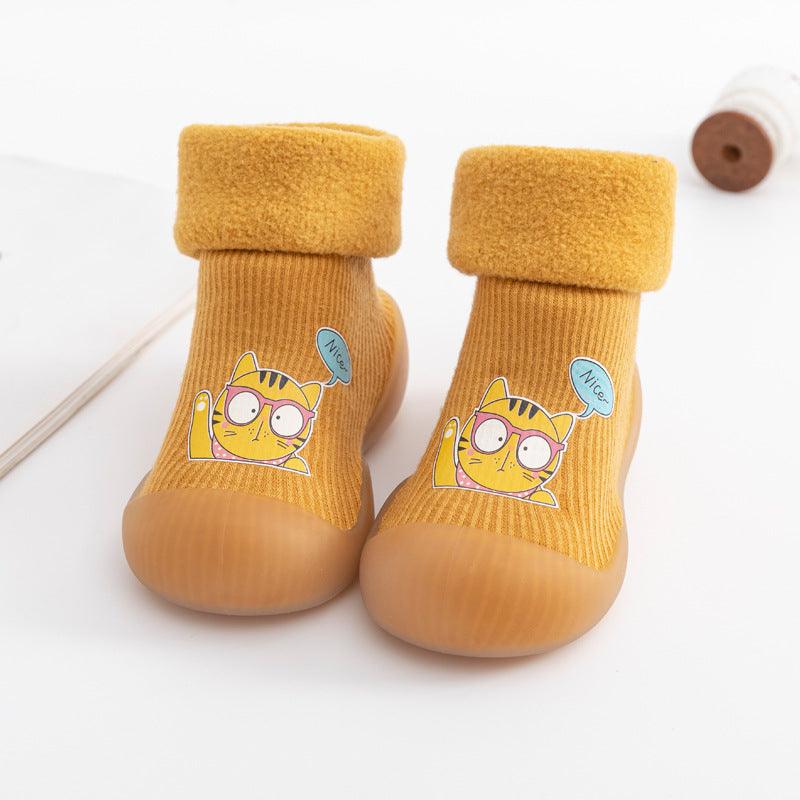 Toddler Shoes Baby Socks Children Non - slip Soft - soled No Heel - Amazitshop