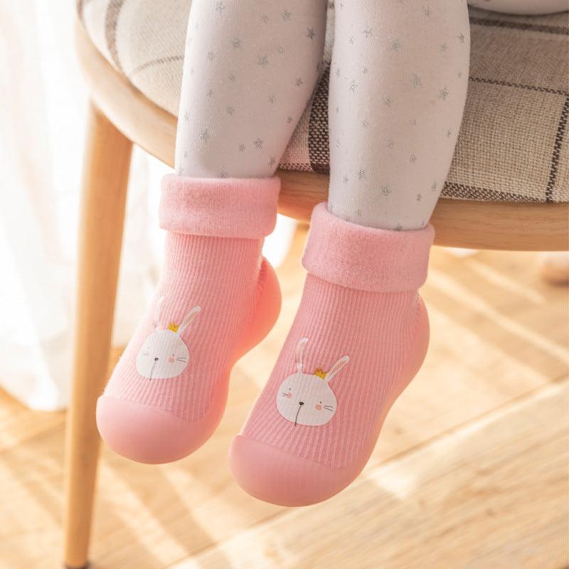 Toddler Shoes Baby Socks Children Non - slip Soft - soled No Heel - Amazitshop