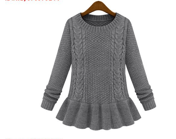 women o neck dress style sweater autumn winter sweaters - Amazitshop