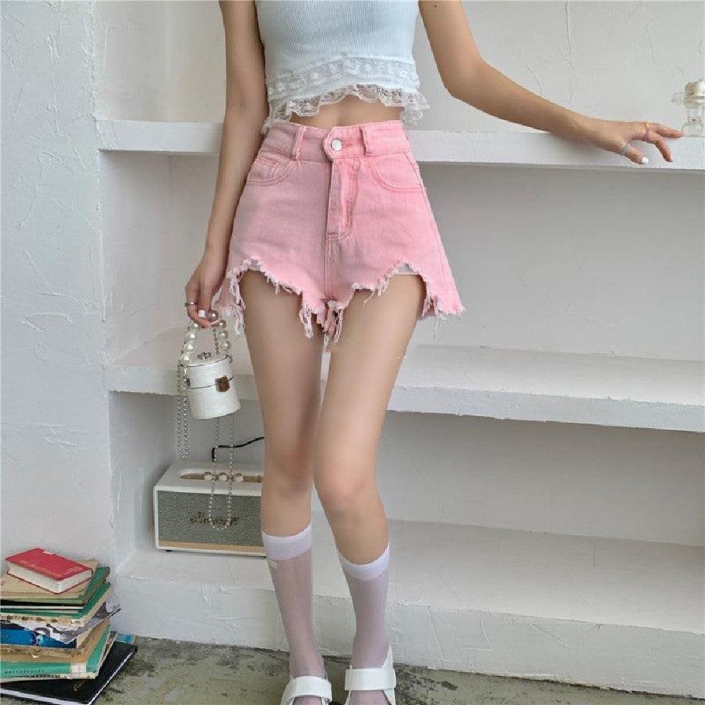 Women's Fashion Hot Girl Denim Shorts - Amazitshop