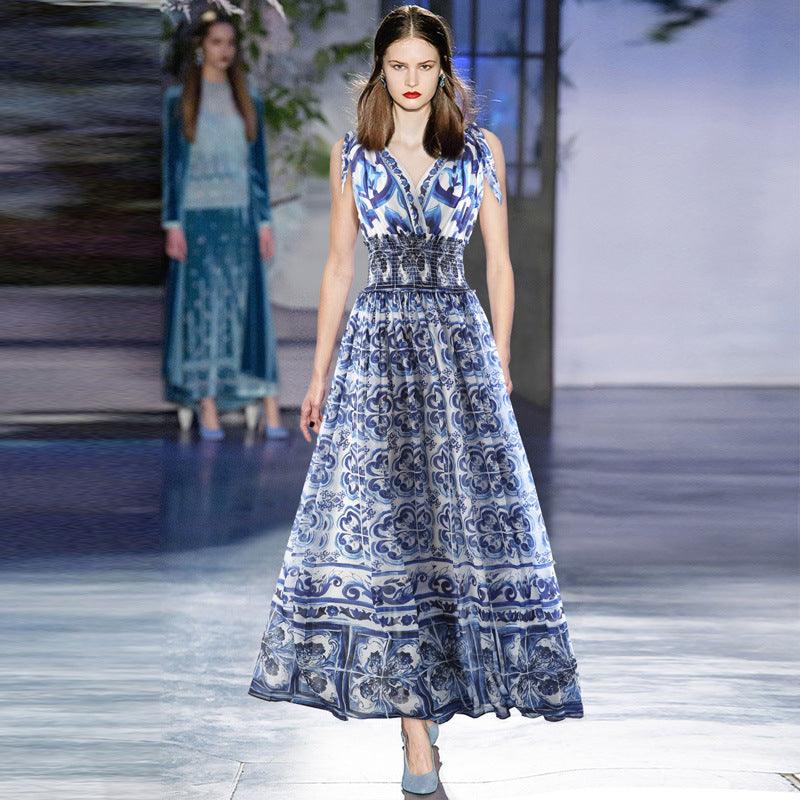 Women's Long Vacation Style Dress - Amazitshop