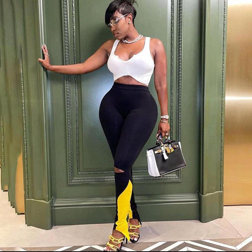 Women's Tight Bell - bottom Pants Trousers - Amazitshop