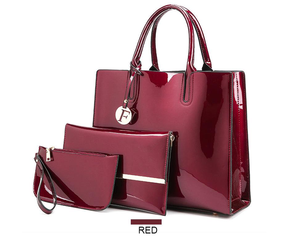 Girls 3 Sets Leather Handbags