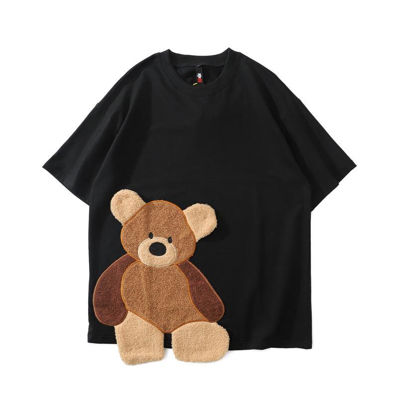 Short Sleeve Bear t-shirt Men's And Women's Cartoon Half Sleeve