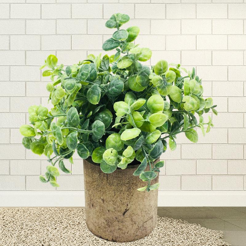 Nice Compatible with Apple, Artificial Plant Eucalyptus Lysimachia Artificial Potted Plant Artificial Flower Potted Artificial Green Plant