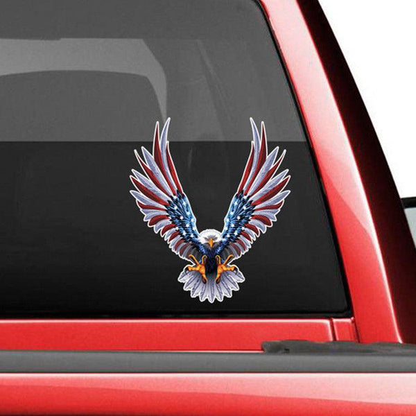 Reflective American Eagle Personalized Car Sticker American Eagle Sticker - amazitshop