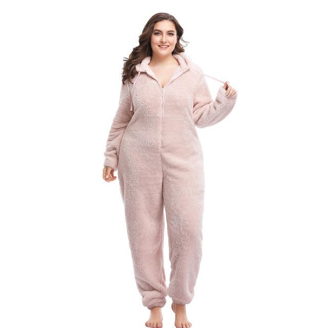 Winter Warm Pyjamas Fluffy Jumpsuits Sleepwear - amazitshop
