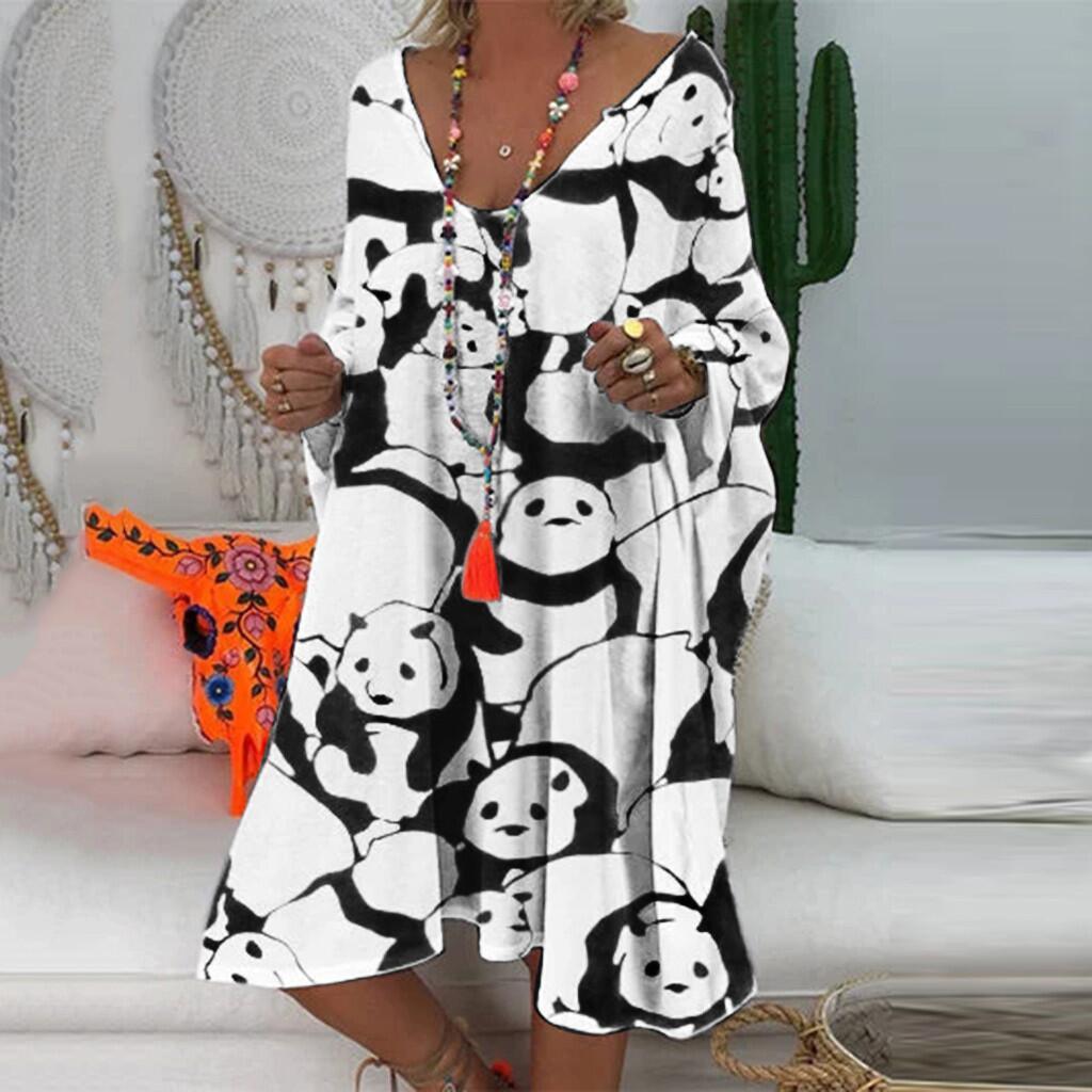 Summer Animal Print Dress - amazitshop