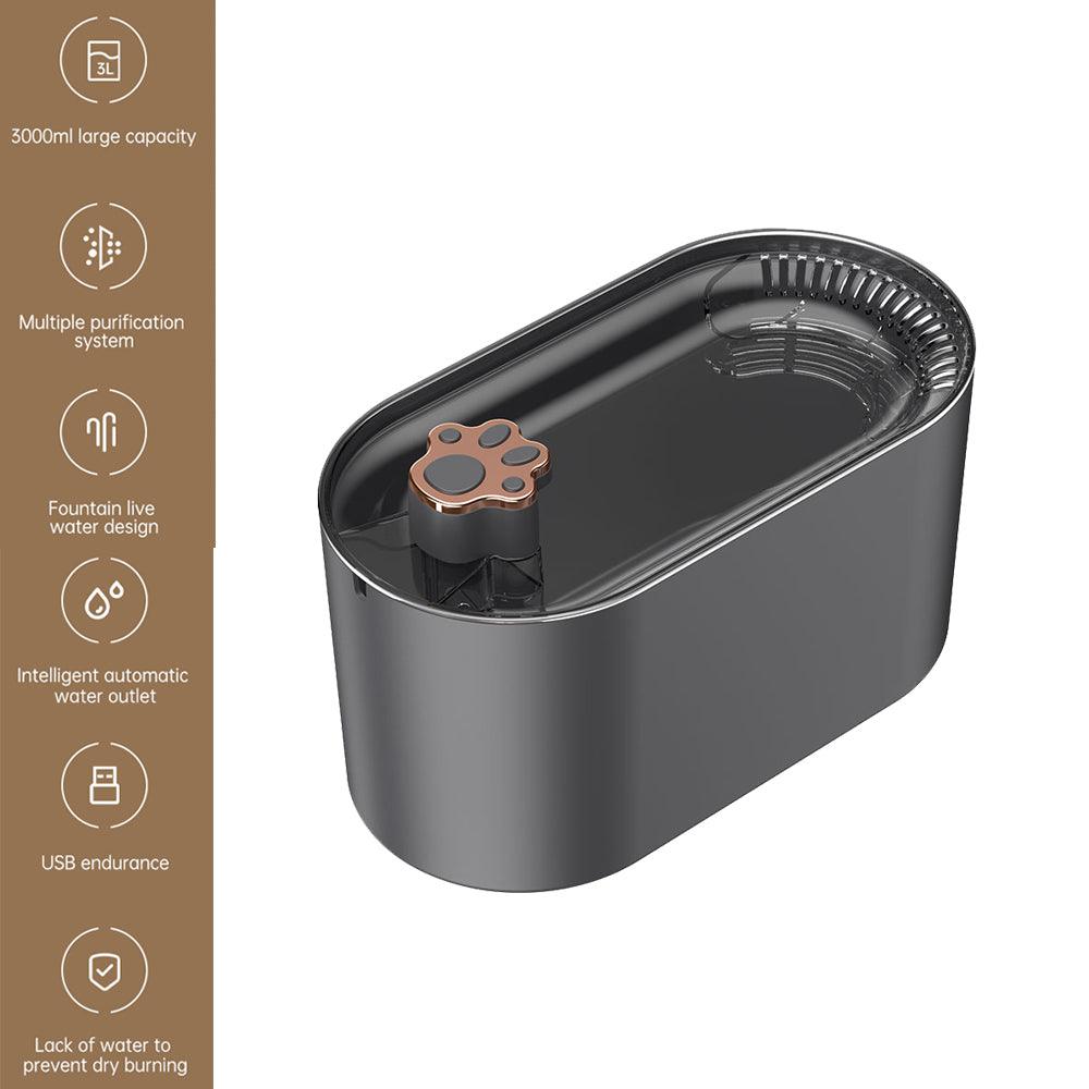 3L Cat Water Fountain Filter Automatic Drinker For Dogs Cats Pet Water Dispenser Ultra - Quiet Water Dispenser With LED Light Pet Products - Amazitshop