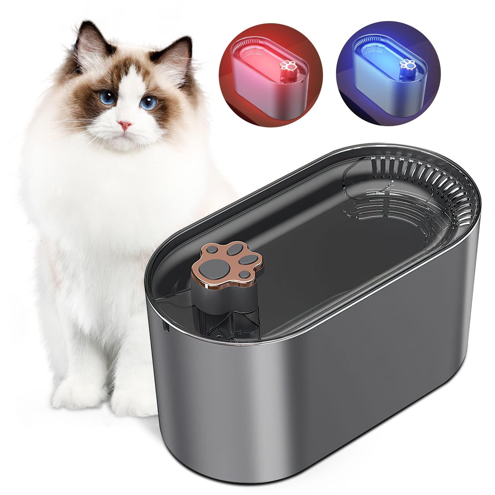 3L Cat Water Fountain Filter Automatic Drinker For Dogs Cats Pet Water Dispenser Ultra - Quiet Water Dispenser With LED Light Pet Products - Amazitshop