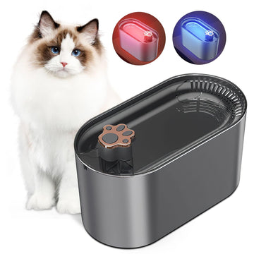 3L Cat Water Fountain Filter Automatic Drinker For Dogs Cats Pet Water Dispenser Ultra - Quiet Water Dispenser With LED Light Pet Products - Amazitshop
