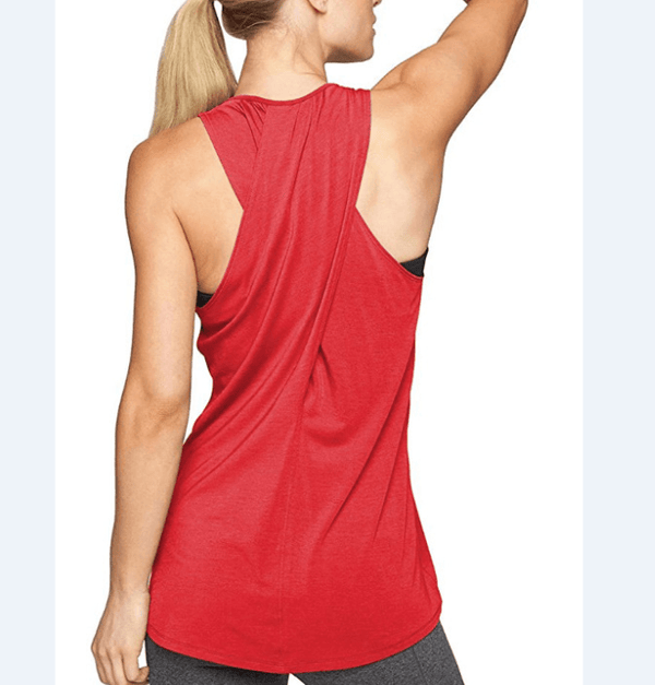 Yoga Shirt Active-Tank-Top Sports-Vest Racerback Gym Fitness Workout Women's Sleeveless - amazitshop