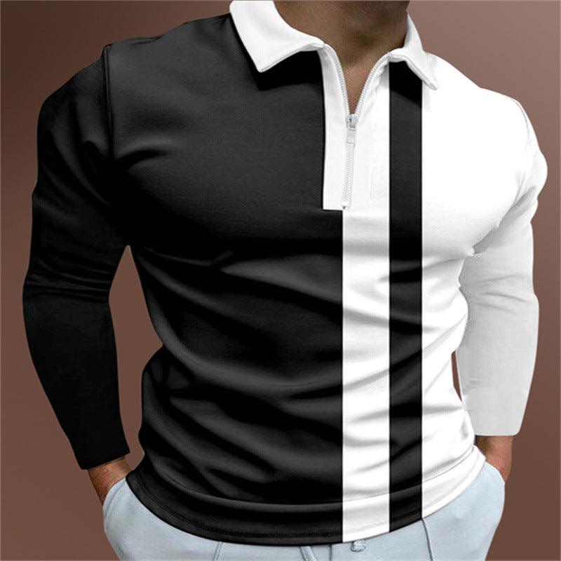 Men's POLO Shirt Printed Short Sleeve T-Shirt Top - amazitshop
