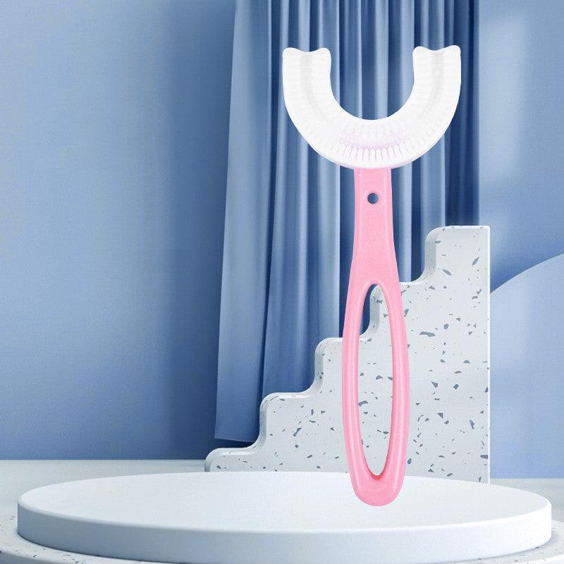 Children's U-shaped Food Grade Soft Rubber Toothbrush - amazitshop