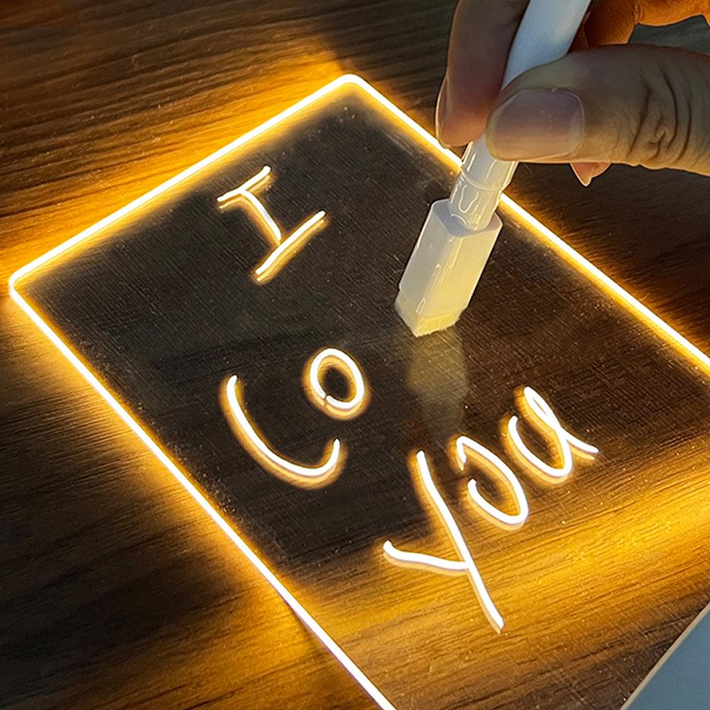 {{ Trending Creative Note Board Creative Led Night Light USB Message Board Holiday Light With Pen Gift For Children Girlfriend Decoration Night Lamp }} - {{ Amazitshop }}