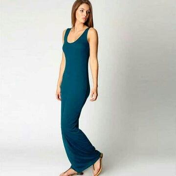 Best Summer Long Vest Dress Ladies Casual Beach Long Skirt - Amazitshop