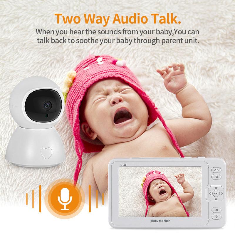 Audio Microphone  5-inch Baby Monitor Surveillance Camera