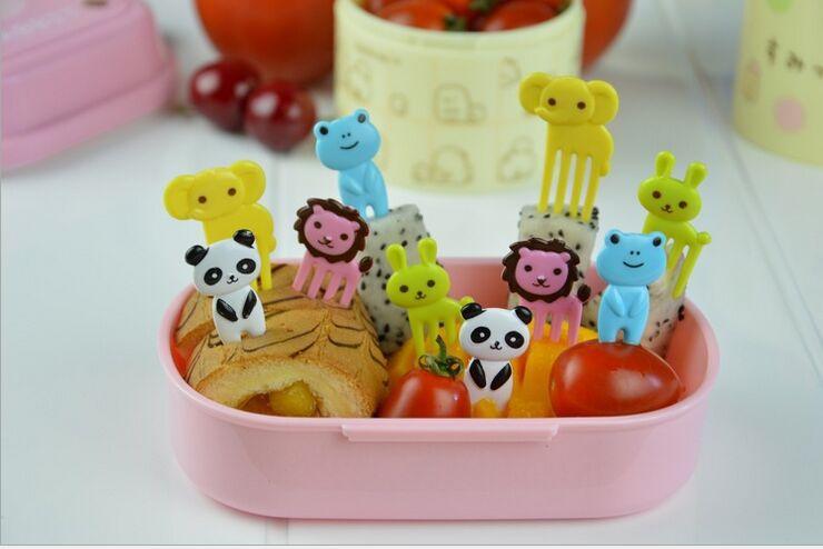 Bento Cute Sign Animal Children Fruit Fork