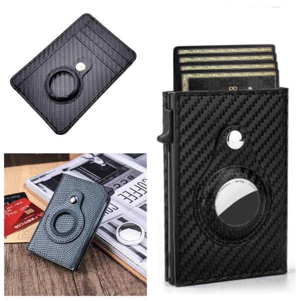 Card Holder Men Wallets Money Bag Male Black Short Purse 2022 Small Leather Slim Wallets Mini Wallets For Airtag Air Tag - amazitshop