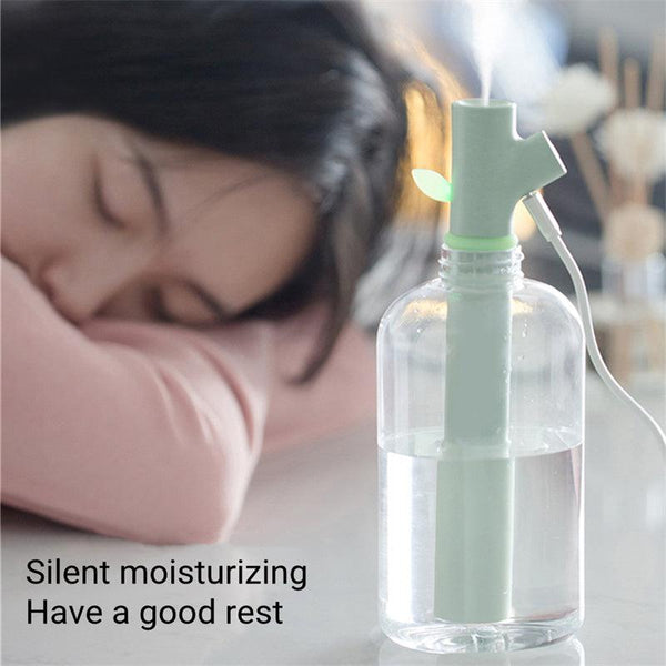 Mini Portable USB Air Humidifier Water Bottle Branch Ultrasonic Cool Mist Maker Fogger Humidificador Diffuser For Home Office - amazitshop