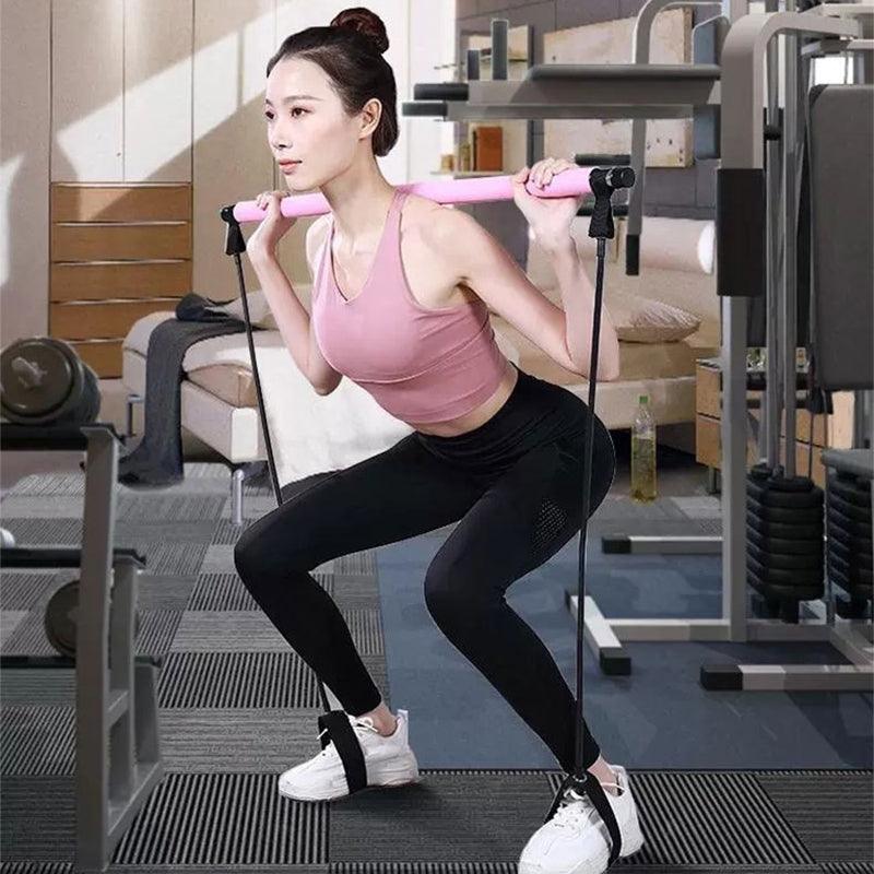 Fitness Yoga Pilates Bar Portable Gym - Amazitshop