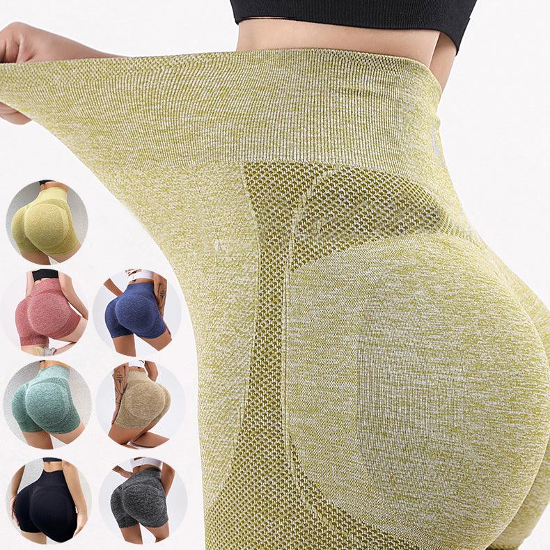 Fitness Yoga Shorts Pants Butt Lifting Seamless Leggings Women Gym - Amazitshop